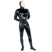 Latex Catsuit With Feet And Back Zip