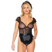Mesh Maid Teddy Black