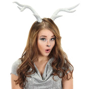 Deer Antlers With Silver Glitter