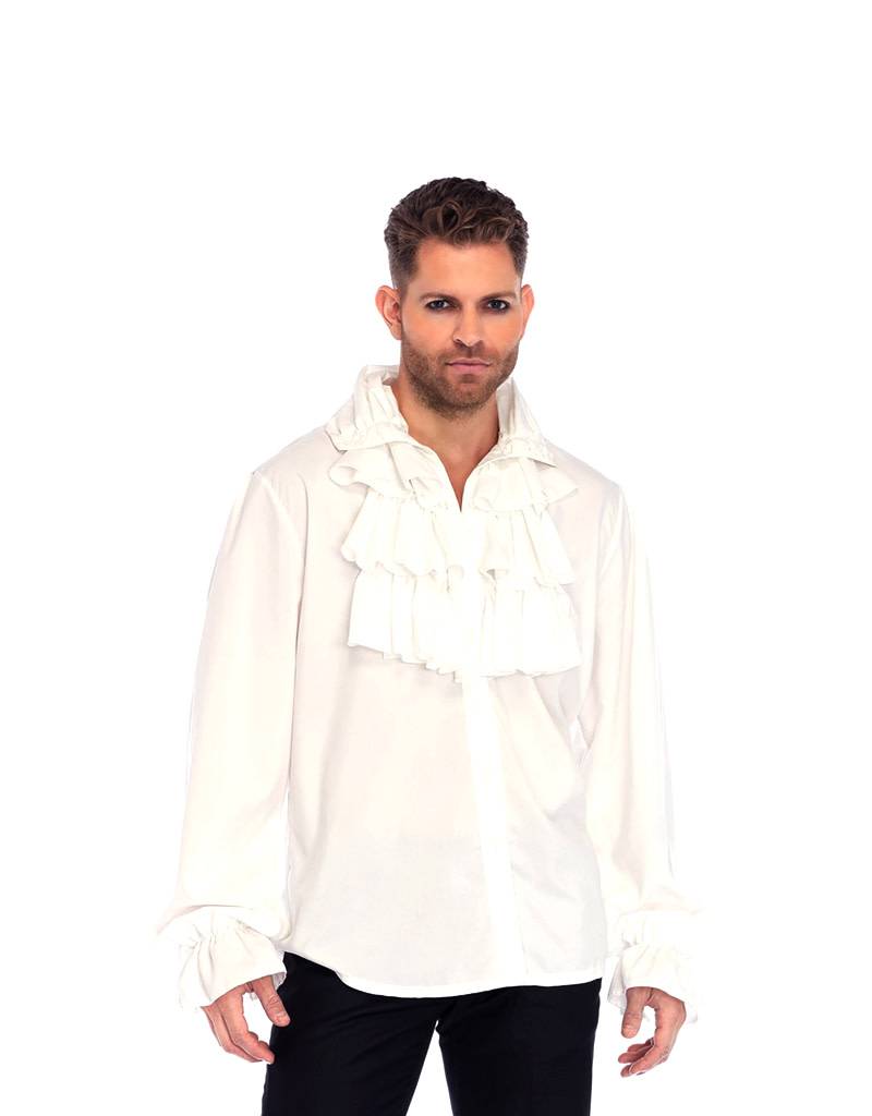 Mens Ruffle Front Top