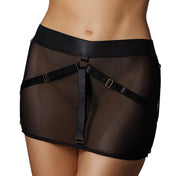 Adj Harness Mesh Mini Skirt