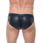 afterlight men's harness z-shaped straps metal studded waistband ring fetishwear bondage accessory kinky menswear muscle fit fetish factory