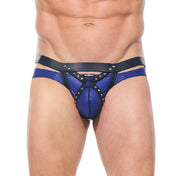 afterlight men's harness z-shaped straps metal studded waistband ring fetishwear bondage accessory kinky menswear muscle fit fetish factory