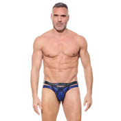 afterlight men's harness z-shaped straps metal studded waistband ring fetishwear bondage accessory kinky menswear muscle fit fetish factory