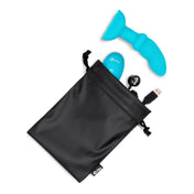 Silicone anal plug buttplug butt-plug vibrator vibrating vibration vibe rotating rimmer rimming beads internal shaft curved anal-play analingus sensation girth deep-pressure remote-control travel-lock g-spot p-spot adult-toys teal