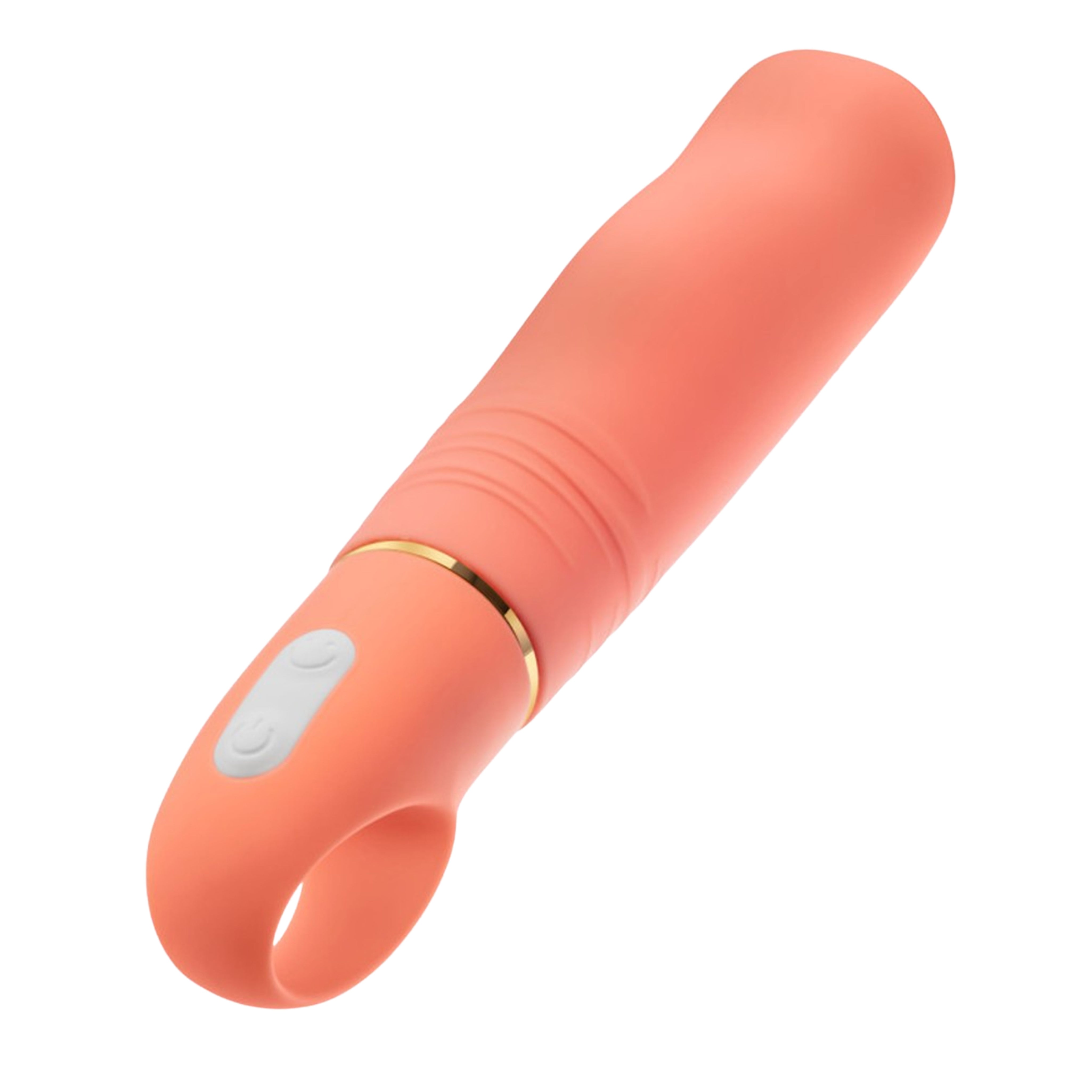 Aria Finger Holder Bangin' AF Silicone Vibrator - Coral
