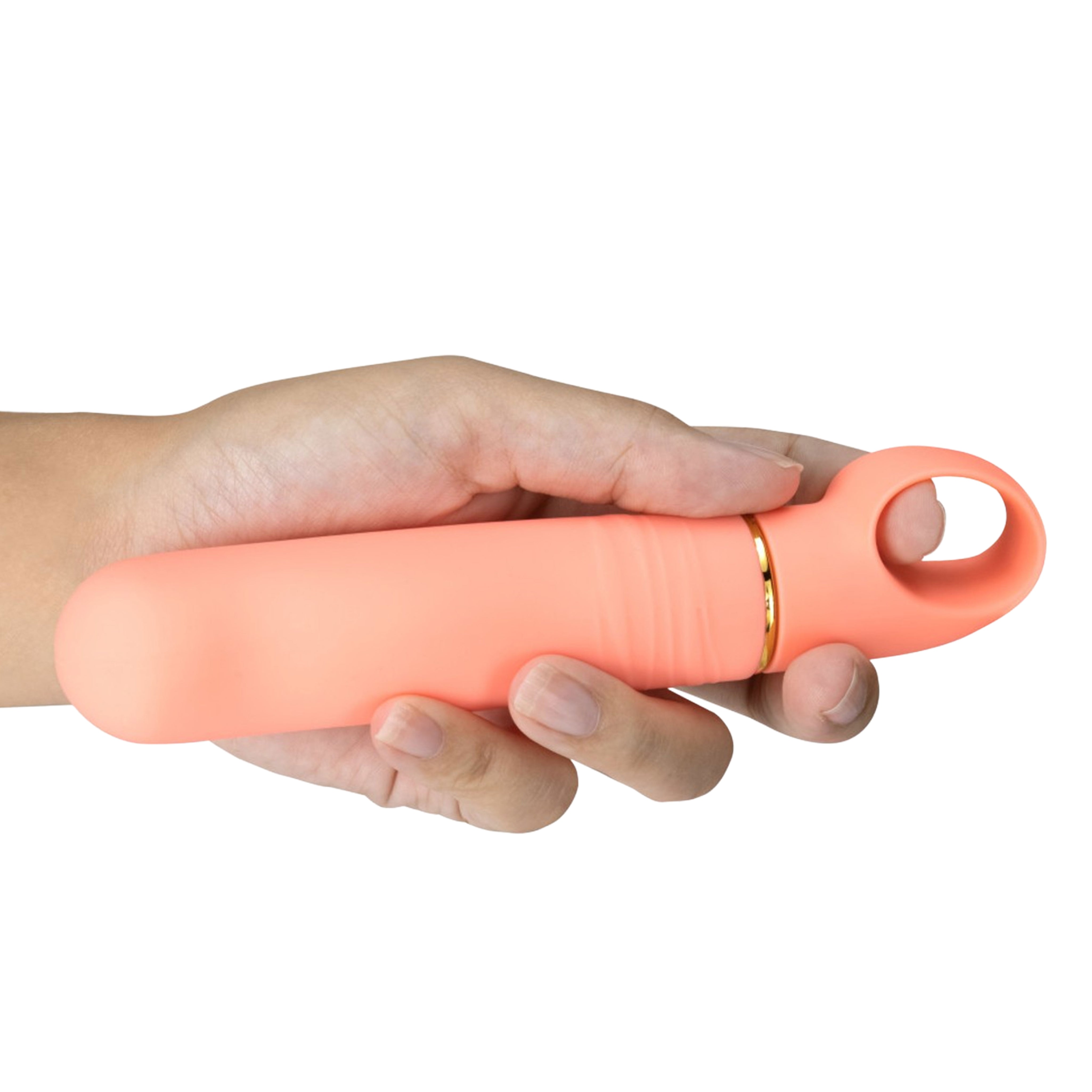Aria Finger Holder Bangin' AF Silicone Vibrator - Coral