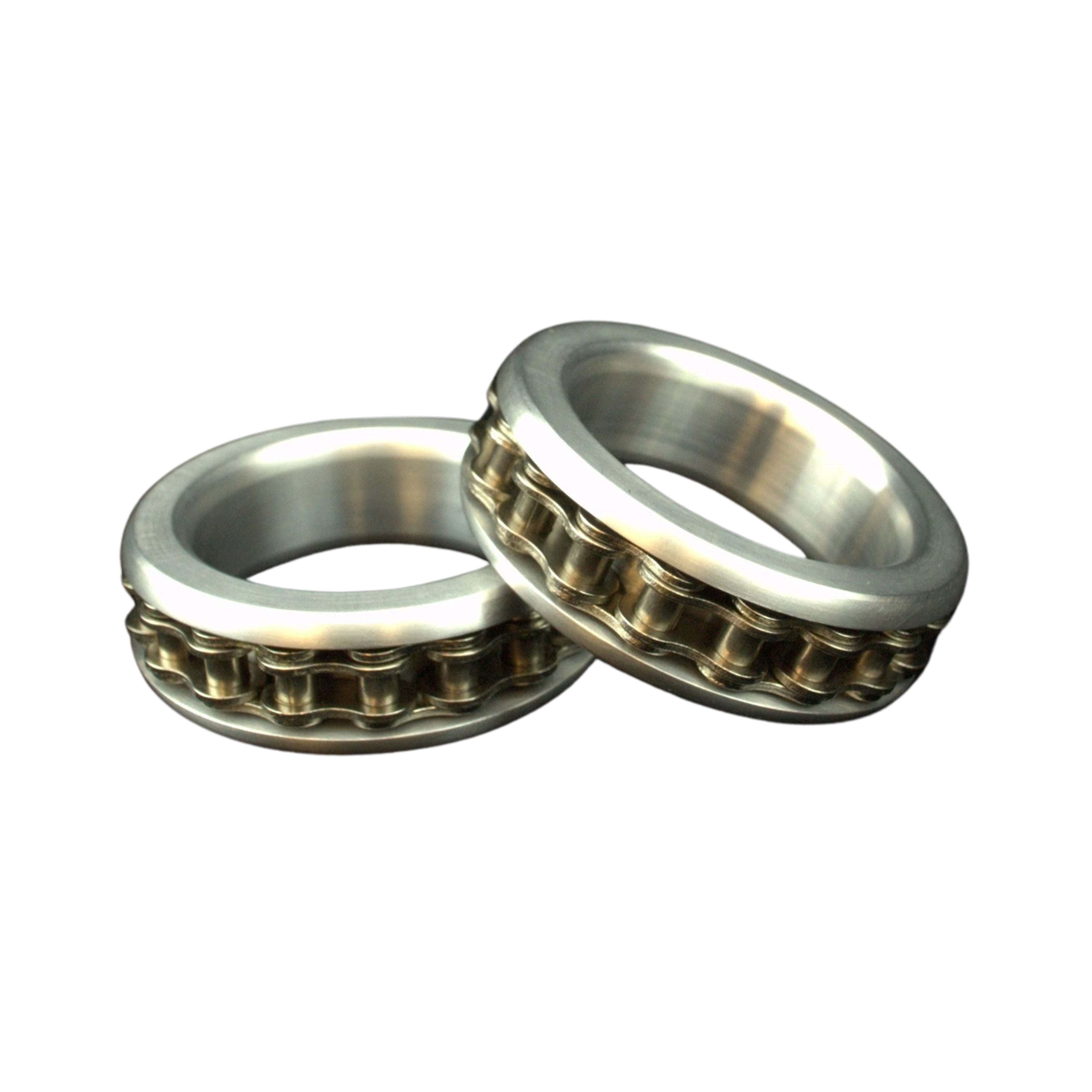 Biker Chain Cock Ring- Aluminum