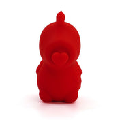 Unihorn Cupid's Beau Nussling Nose Clitoral Vibrator, red color, fork-tongued design, unique clitoral stimulator, powerful vibrations, 20 pleasure settings, soft body-safe silicone, water-resistant, mini vibrator, naughty sensations, intimate toy unicorn vibe.