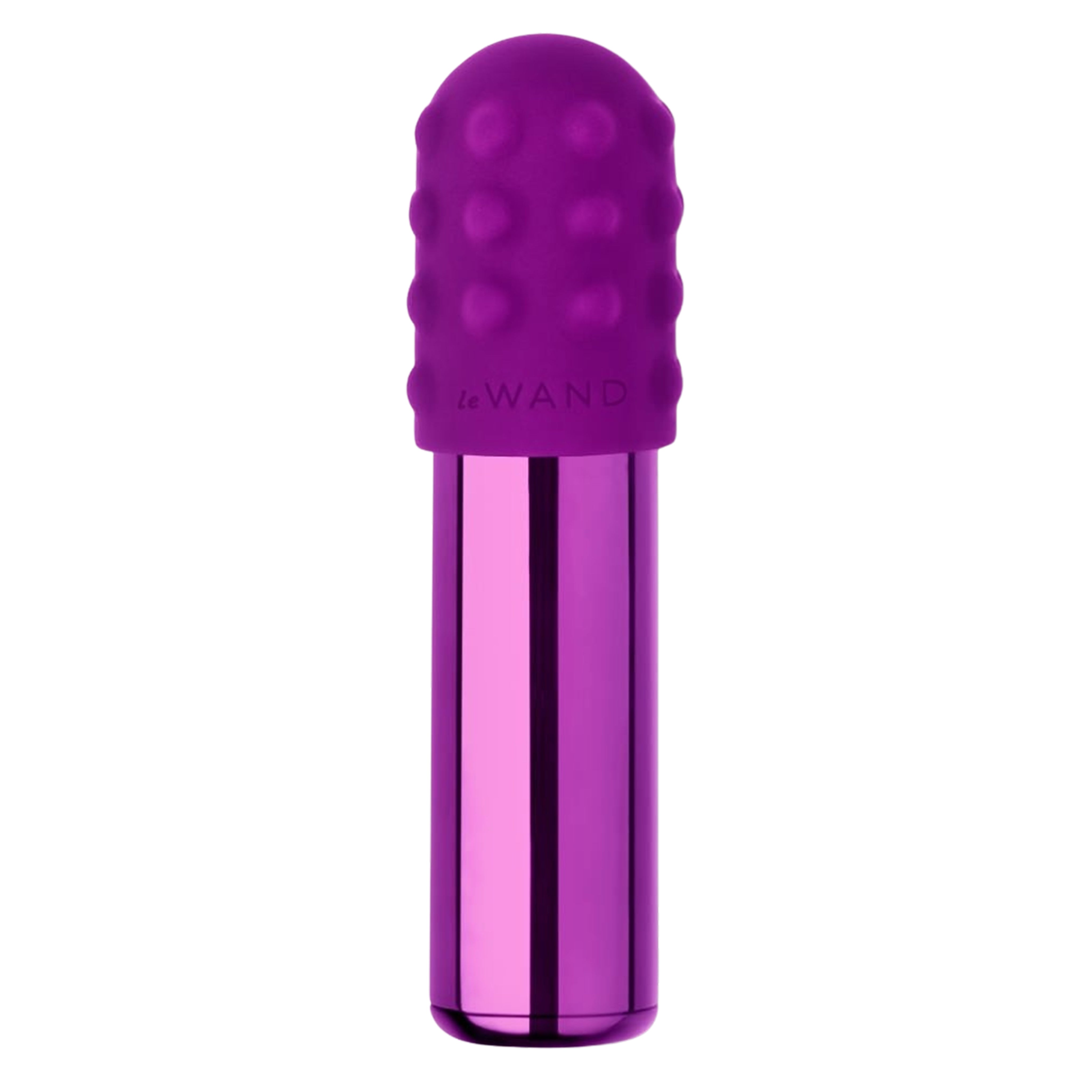 Textured Silicone Sleeve and Ring Mini Vibrating Bullet