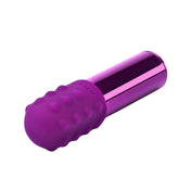 Textured Silicone Sleeve and Ring Mini Vibrating Bullet