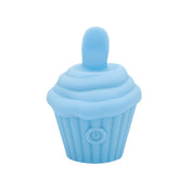 Cupcake flicker vibrator, waterproof, rechargeable, clitoral stimulator, oral sensation, pink.