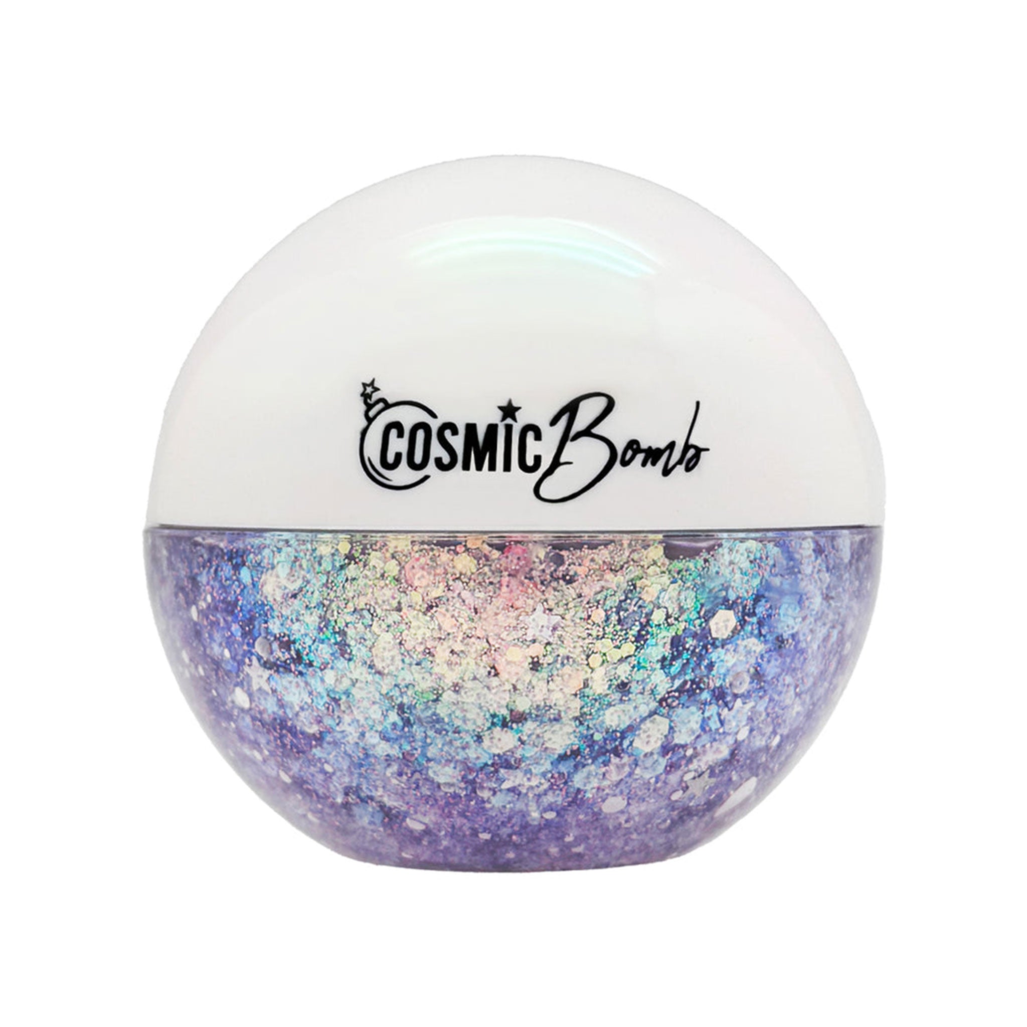Glitter bomb body hair face body-glitter hair-glitter face-glitter gel jasmine fragrance rave rave-wear festival accessories gift twilight lavender iridescent