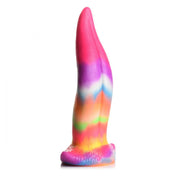 Silicone glow-in-the-dark dildo dong anal-play anal anal-plug butt butt-plug buttplug plug probe suction-cup harness-compatible strapon strap-on insertable tongue kiss unicorn mythological creature nonvibe non-vibe nonvibrating non-vibrating adult-toys creature-cocks rainbow multicolor pride
