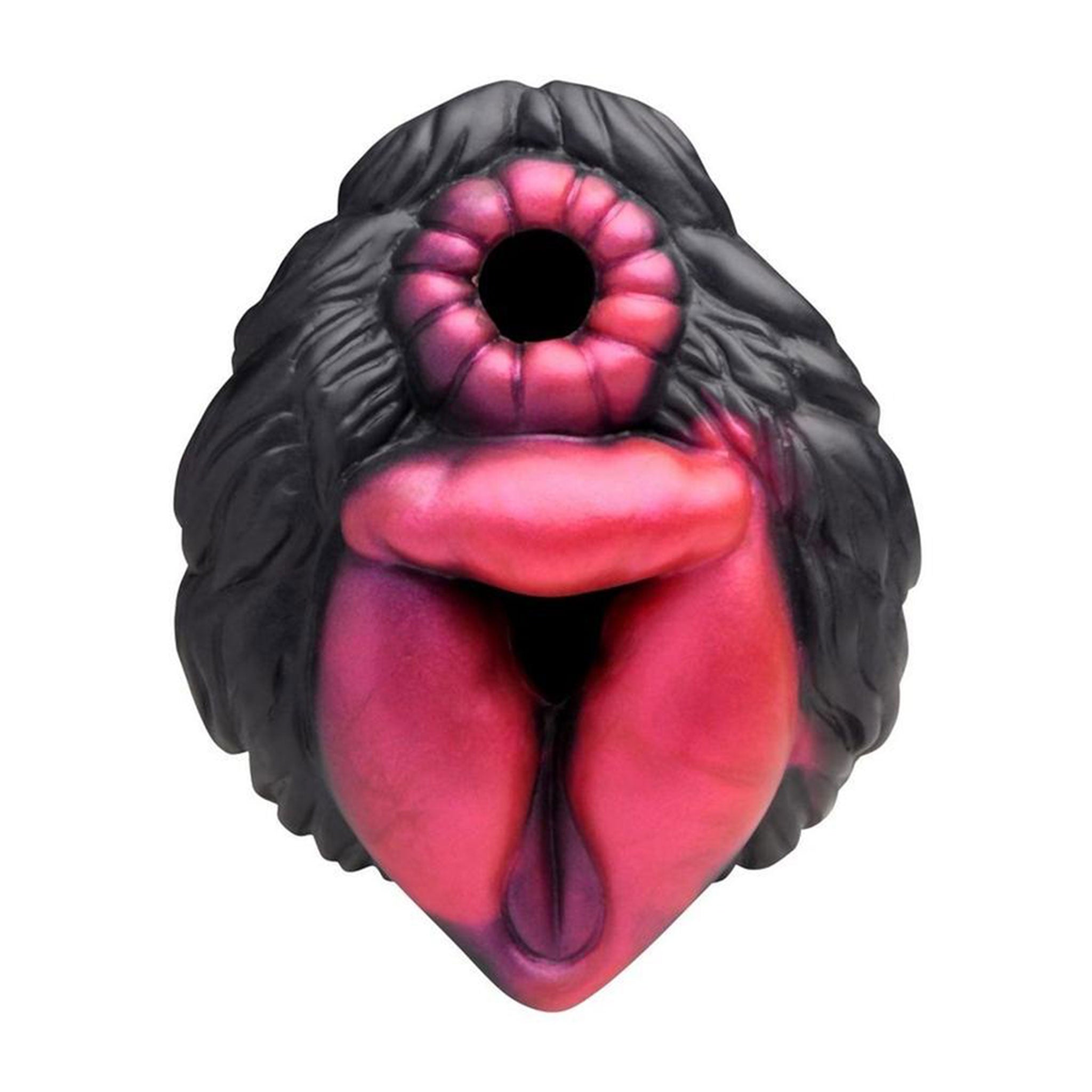 Silicone non-vibe nonvibe stoker masturbator masturbation pussy cooch anal swollen engorged textured tunnel furry faux-fur polyester wolf canine dog yiff yiffing creature-cocks adult-toys black brown pink