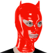 Latex Open Mouth Devil Hood with Zip