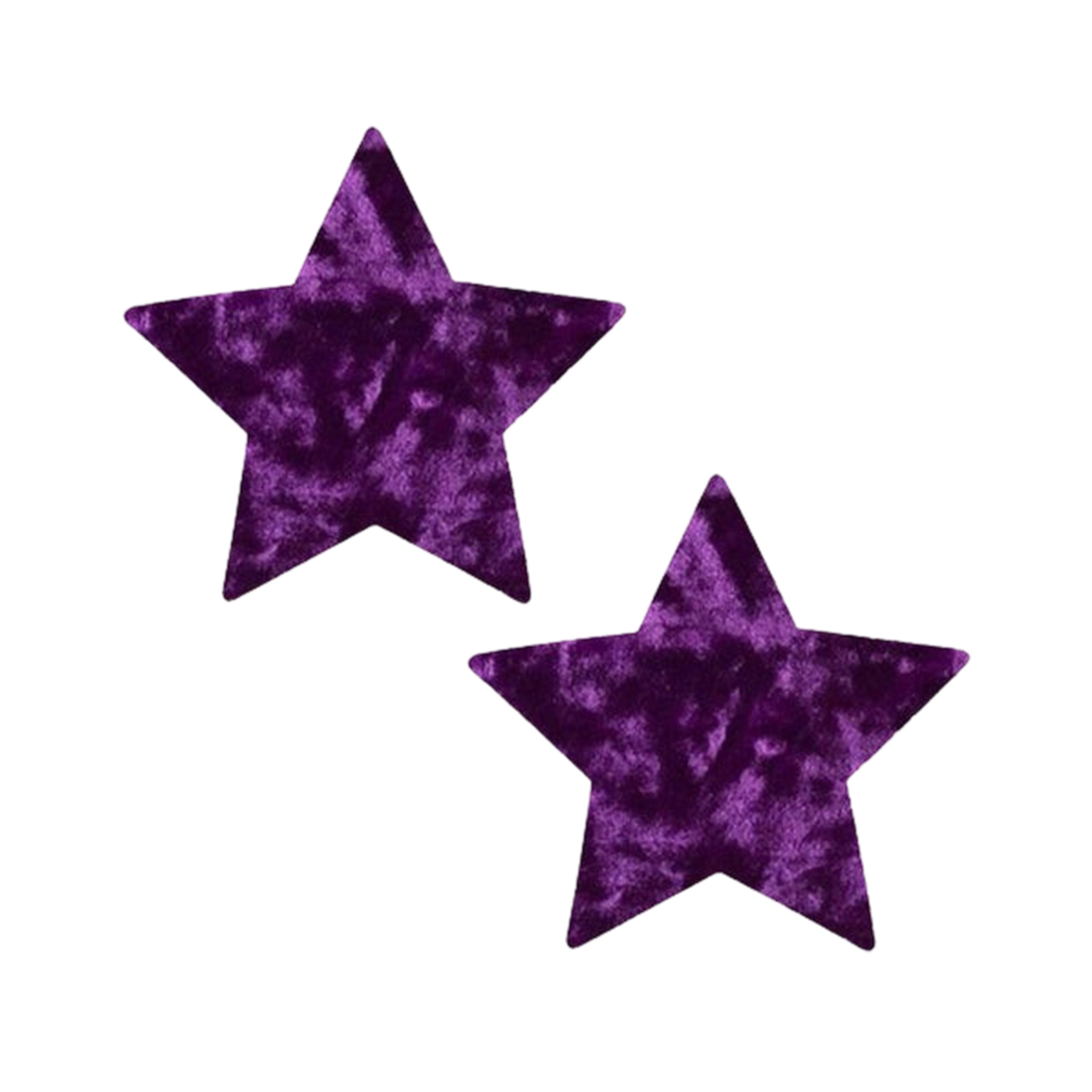 Dark Purple Velvet Crush Star Pasties