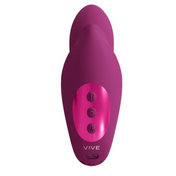 Pink Dual Motor G-Spot Massaging Beads Vibrator for clitoral and G-spot pleasure.