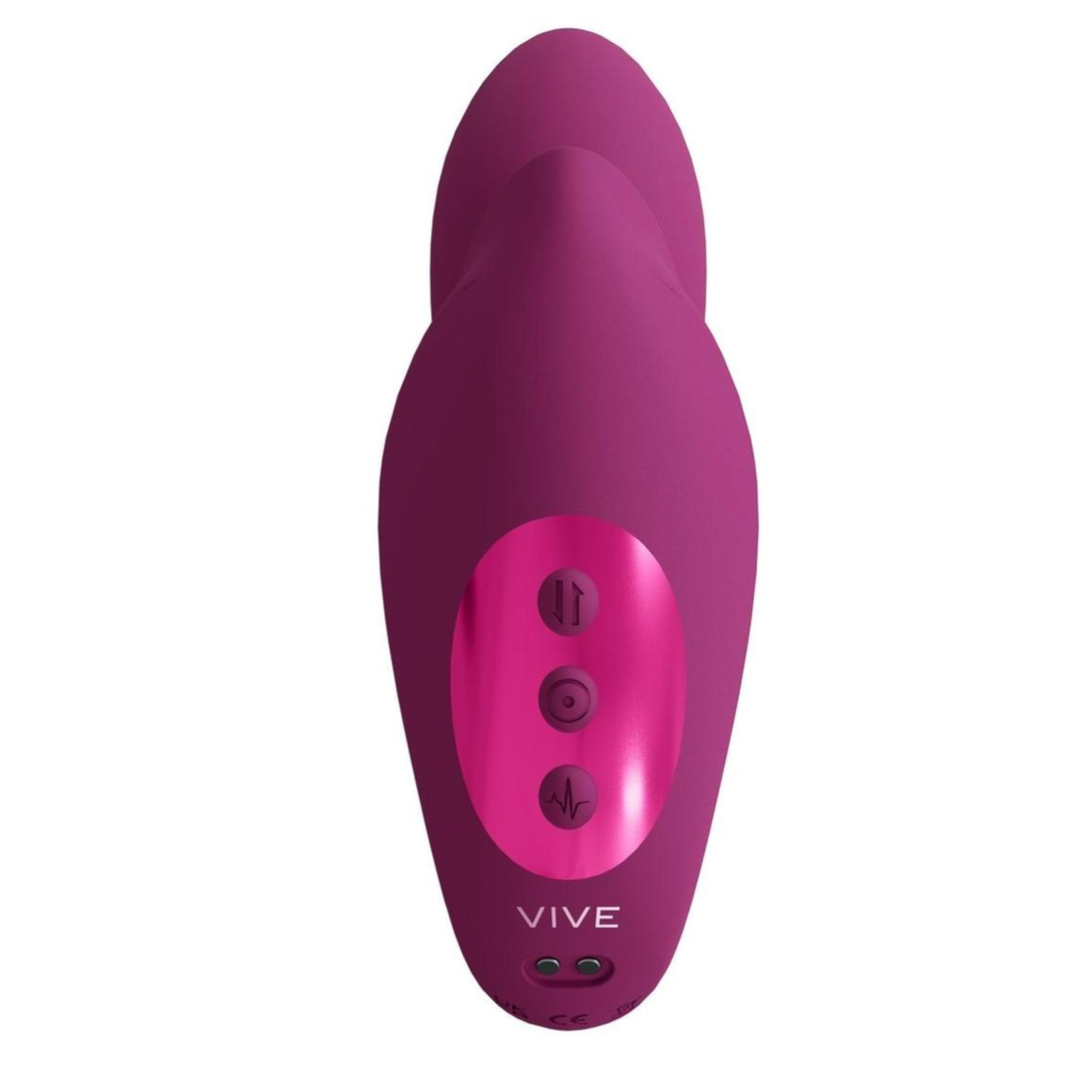 Pink Dual Motor G-Spot Massaging Beads Vibrator for clitoral and G-spot pleasure.