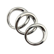 Stainless steel cock ring cockring cock-ring cock-and-ball cnb penis ergonomic s-curve shape futuristic mirrored non-vibe non-vibrating metallic adult-toys