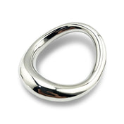 Stainless steel cock ring cockring cock-ring cock-and-ball cnb penis ergonomic s-curve shape futuristic mirrored non-vibe non-vibrating metallic adult-toys