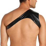 Black Python One Shoulder Harness