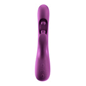 Silicone premium ABS-plastic dildo dong vibe vibration vibrating vibrator rabbit balls pressure-sensitive gspot g-spot p-spot pspot app-compatible app-controlled adult toys gem purple gold