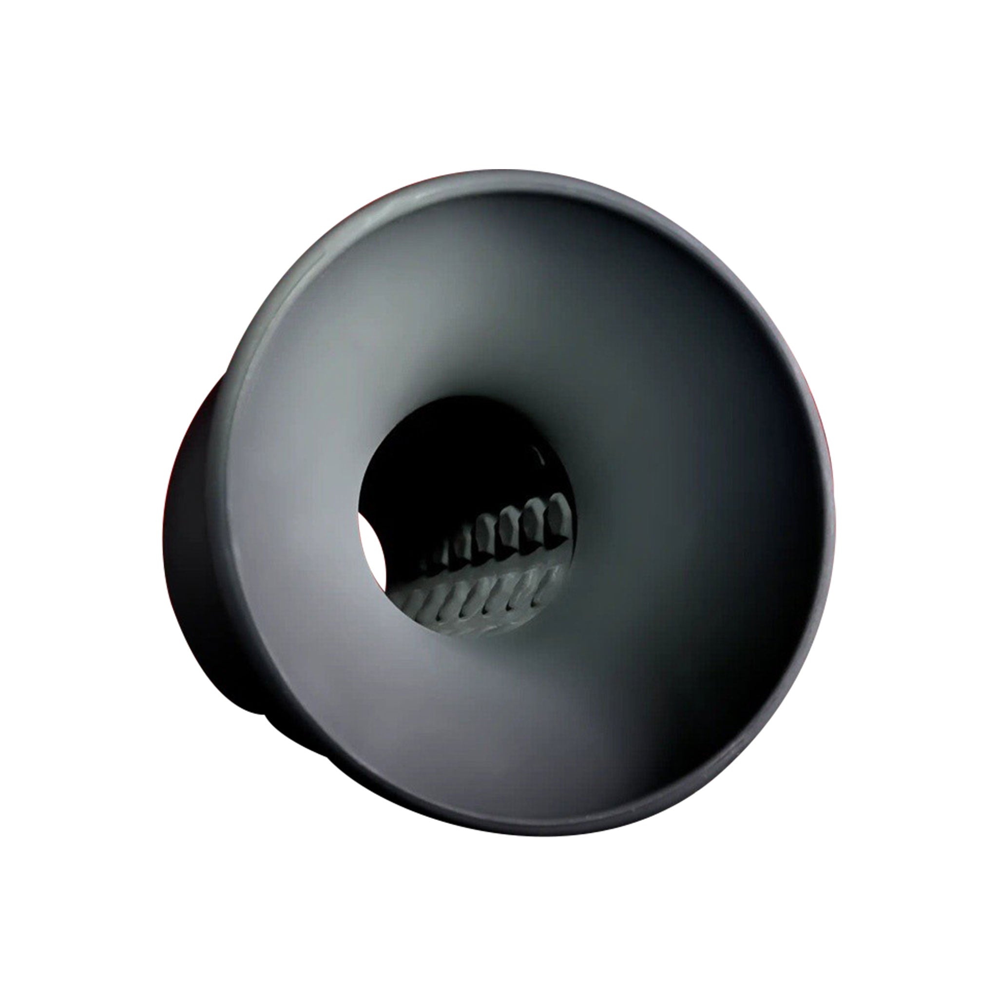 Silicone vibrator vibration vibe shaft removable sleeve graduated bumps safety base pull-ring pull ring adult-toys black
