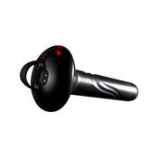Silicone vibrator vibration vibe shaft removable sleeve graduated bumps safety base pull-ring pull ring adult-toys black