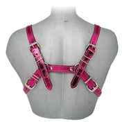 Metallic Heavy Duty Chain Harness Bra Top