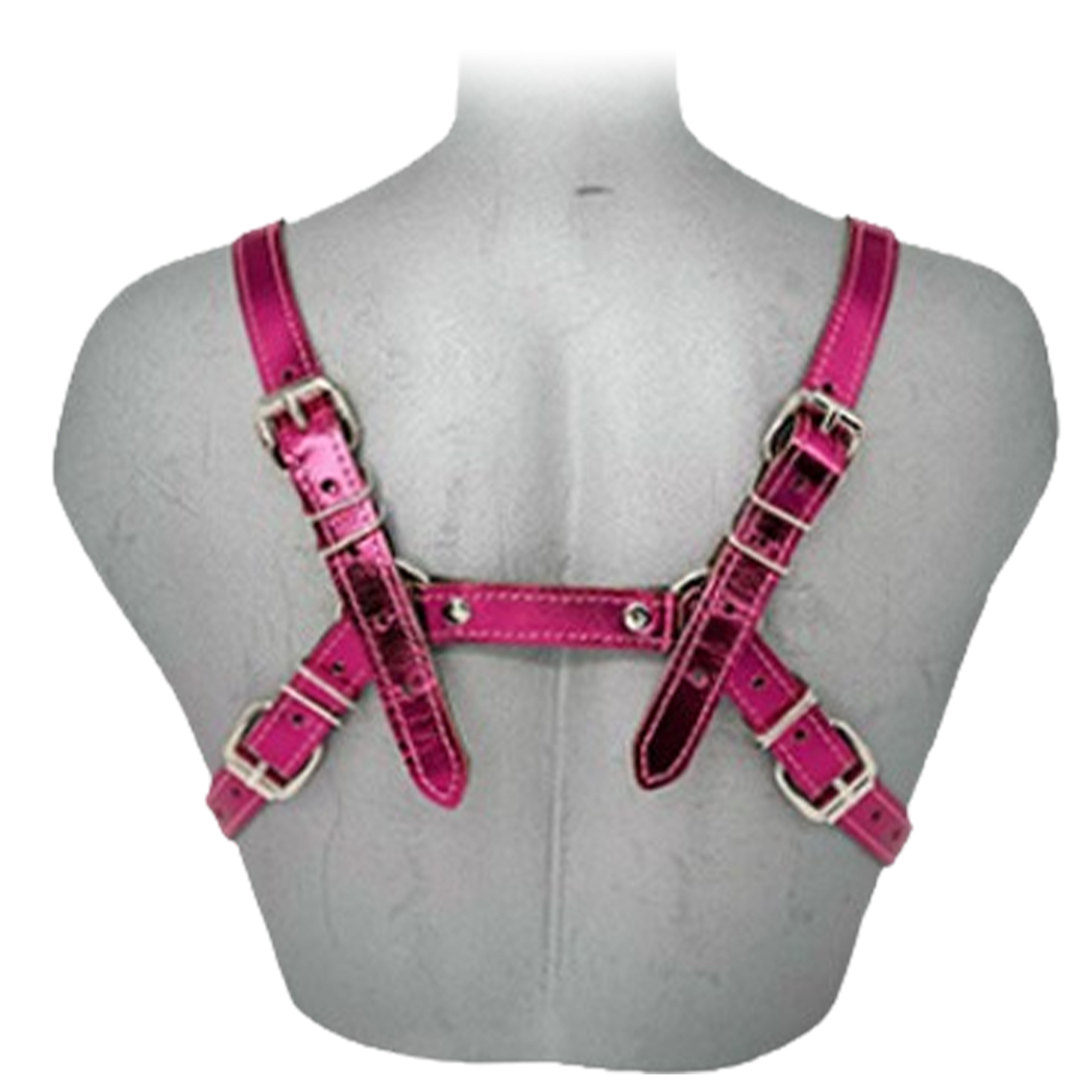 Metallic Heavy Duty Chain Harness Bra Top
