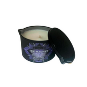 blue lotus massage candle, Kama Sutra pheromone candle, pour spout massage oil candle, unisex floral scented massage candle, organic massage candle with essential oils, Fetish Factory sensual candle