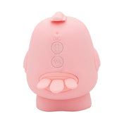 Silicone ABS plastic vibrator vibrating vibration clit clitoris clitoral stimulator stimulate stimulation flicker flicking air blowing blow blows pulse pulsation pulsing non-phallic pressure-wave anime kawaii cute kiss adult-toys pink