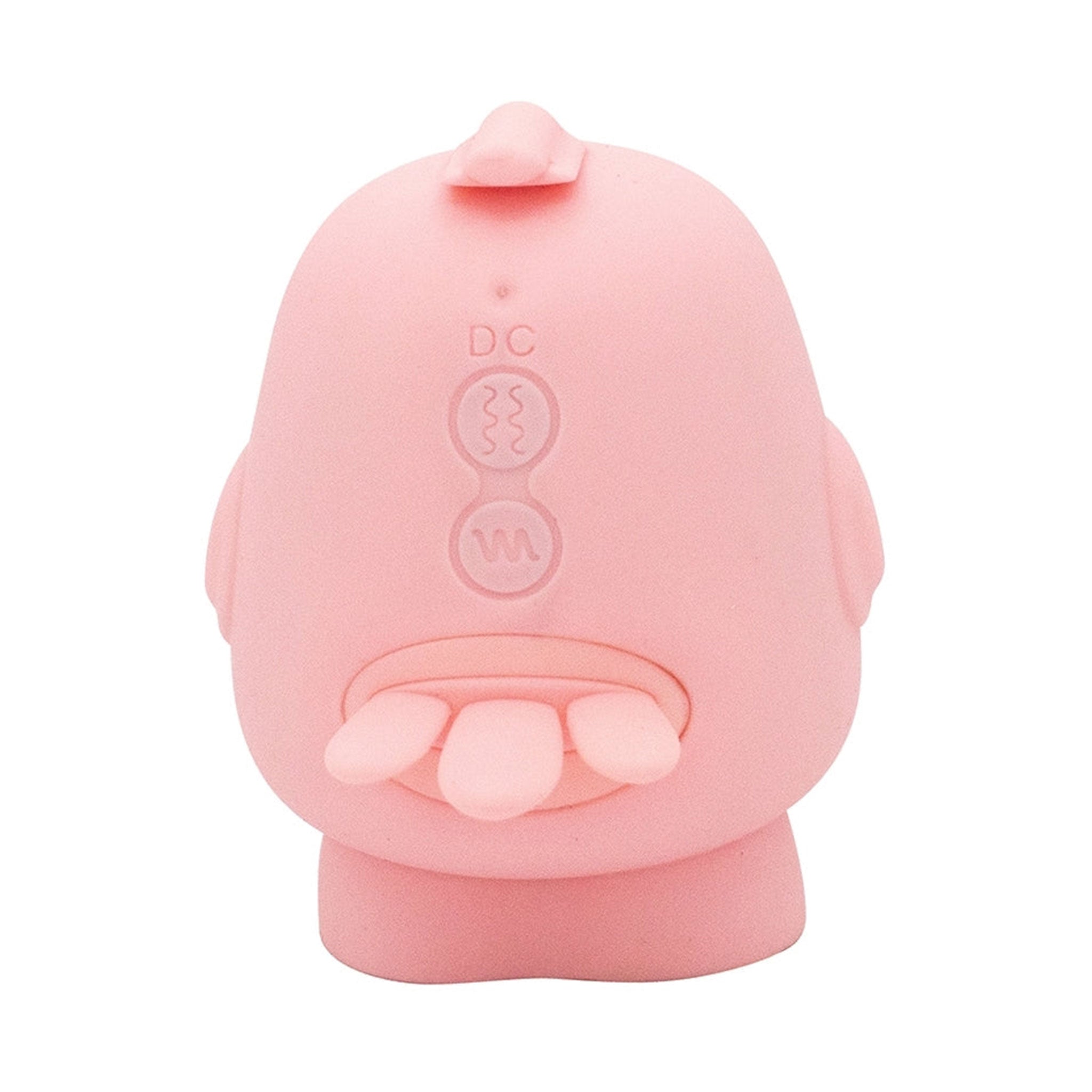 Silicone ABS plastic vibrator vibrating vibration clit clitoris clitoral stimulator stimulate stimulation flicker flicking air blowing blow blows pulse pulsation pulsing non-phallic pressure-wave anime kawaii cute kiss adult-toys pink