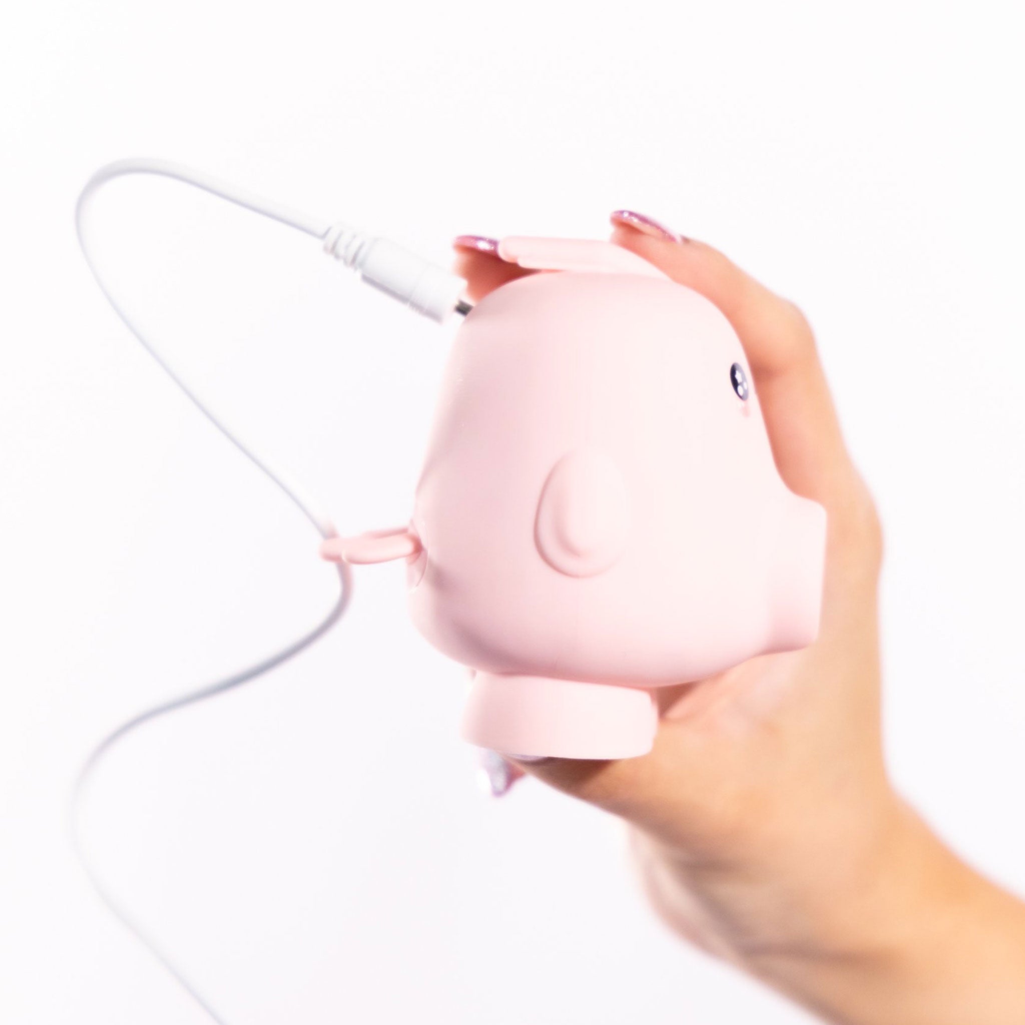 Silicone ABS plastic vibrator vibrating vibration clit clitoris clitoral stimulator stimulate stimulation flicker flicking air blowing blow blows pulse pulsation pulsing non-phallic pressure-wave anime kawaii cute kiss adult-toys pink