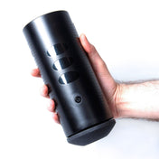 ABS plastic TPE sleeve NBR rubber stroker masturbator vibrator vibrating vibration vibe interactive bullet pornstar porn stars porn-star teledildonics tele-dildonics exclusive touch-sensitive adult-toys black