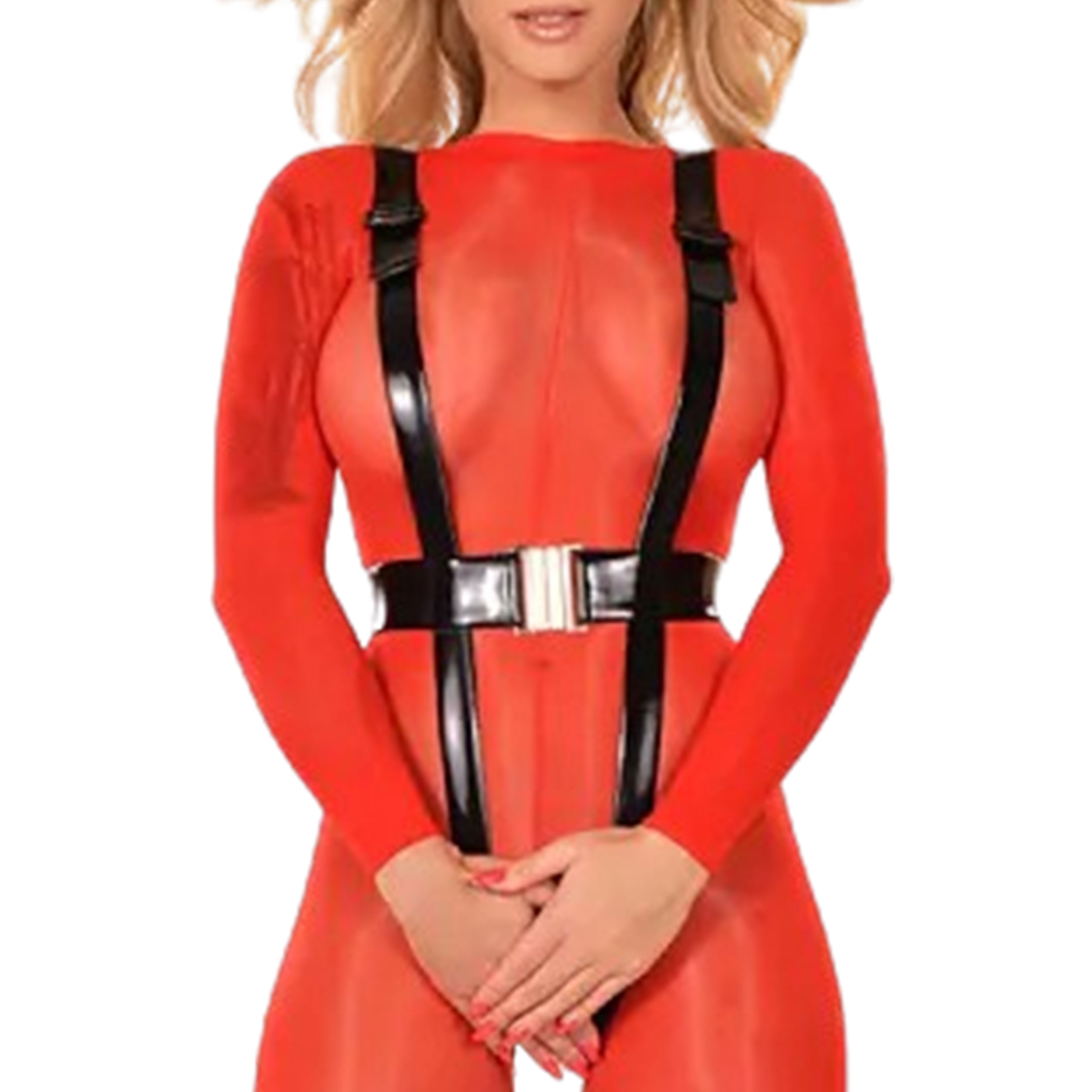 Latex Suspender Crotchless Body Harness