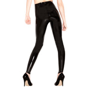 Latex medium-weight glued-latex hand-glued pants leggings no-feet glued-seams slip-on pull-on pullon high-quality latex-lovers comfortable male masculine masc mens dudes guys female femme feminine womens unisex black