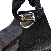 Satin ornament necktie tie neck-tie jabot ribbon gems gemstones pendant adjustable variable elastic safety-pin luxury luxurious pre-tied vampire goth gothic epicurean libertine fashion costume cosplay accessories halloween black