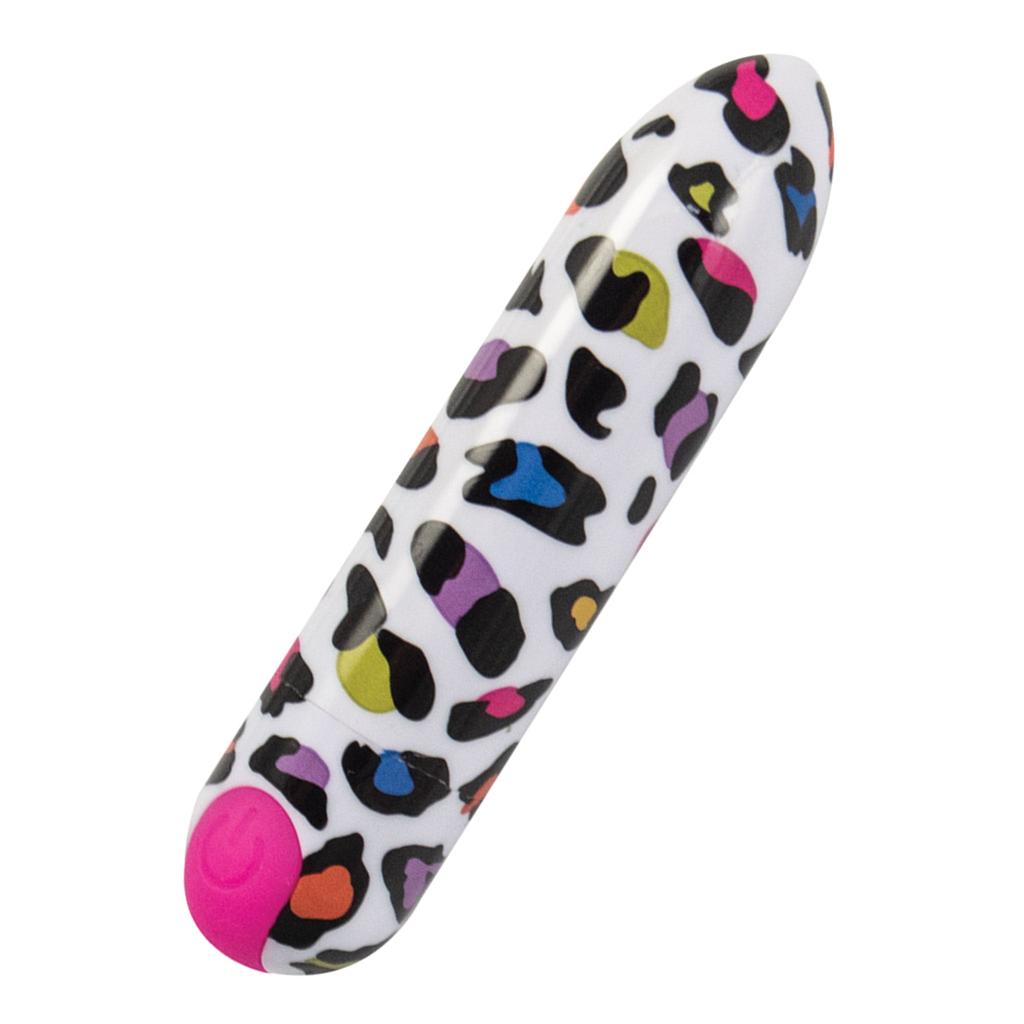 Mini's Spotted Rechargeable Bullet White/Multicolor Fetish Factory Mini's Spotted Rechargeable Bullet White/Multicolor Fetish Factory