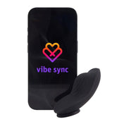 Silicone vibrator vibration vibrating vibe panty-vibe magnetic magnet-mounted clit clitoral clitoris stim stimulator stimulating stimulation rechargeable app-compatible lyra adult-toys black