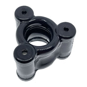 TPR ball stretcher stretchy cock-and-ball cbt non-vibe non-vibrating adjustable weights three 3-weights stainless steel equipment bondage bdsm black