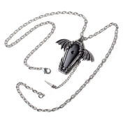 Coffin Pendant Eternal Sleep Heart Spike Connecting Chain Necklace
