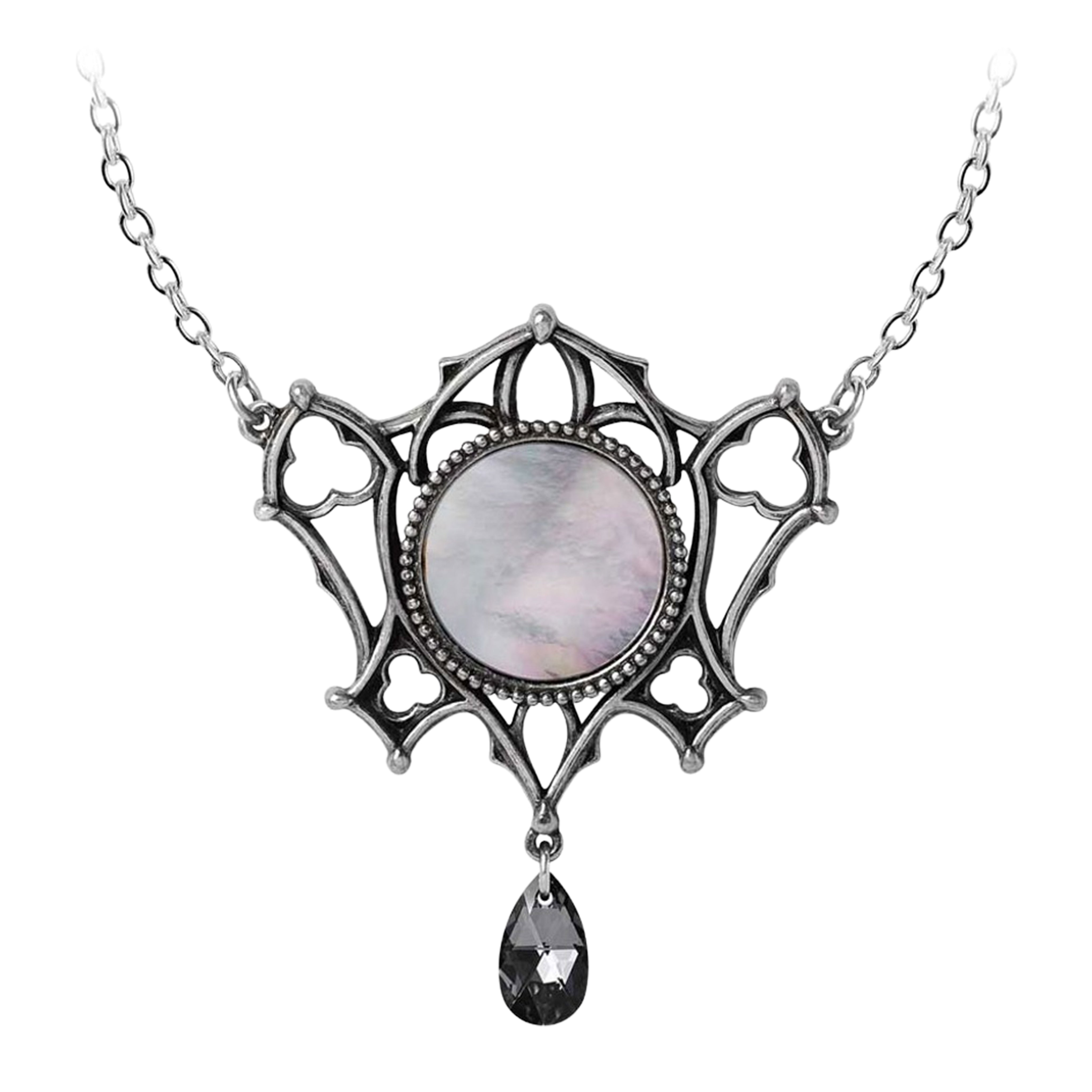 Ghost of Whitby Mother Of Pearl Gothic Necklace