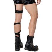 Strappy Leg Garter Harness Black