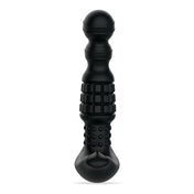 Silicone vibe vibrator vibrating vibration stimulator stimualting stimulation massage massaging massager anal p-spot prostate progasm rolling beads pineapple beaded ergonomic waterproof adult-toys sex-toys black