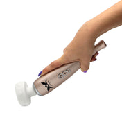 TPE vibrator vibration vibe massager massage wand flat head flexible pixey hammerhead rechargeable powerful 12000 RPM silicone adult toys rose gold