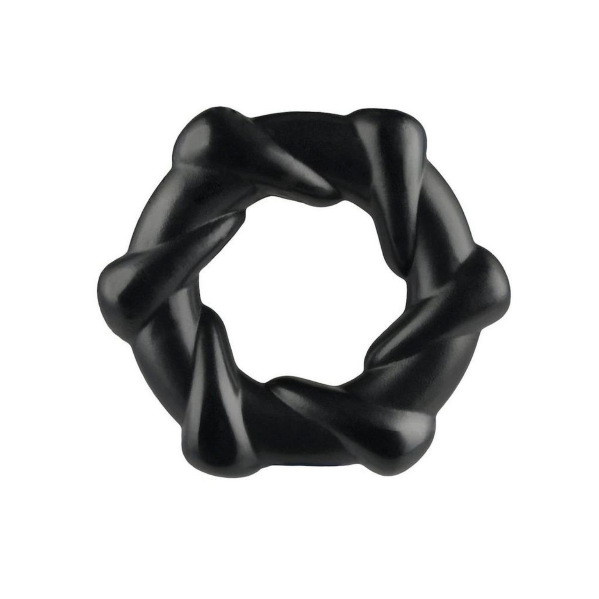rock candy taffy twist cock ring spiral stretchy textured erection enhancer stamina toy pink candy-inspired sex toy fetish factory