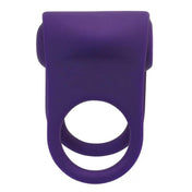 Double C-ring Rechargeable Silicone Cock Ring - Purple
