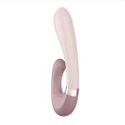 Satisfyer Heat Wave warming rabbit vibrator with dual motors, heating function, and ergonomic design.